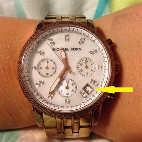 real michael kors watch vs fake|michael kors watch false.